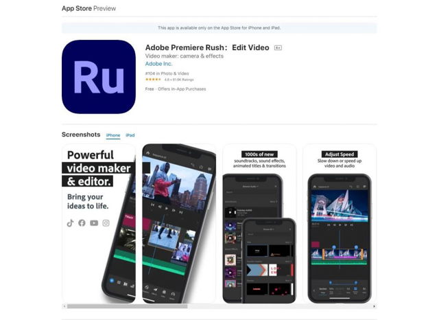 adobe rush