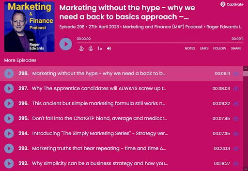 marketing podcast