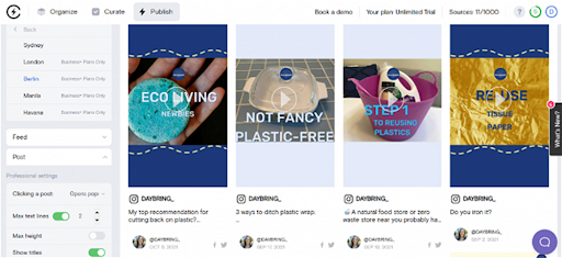 instagram plugin customization example