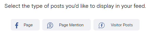 Facebook feed source selection