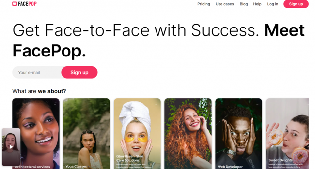 facepop home page