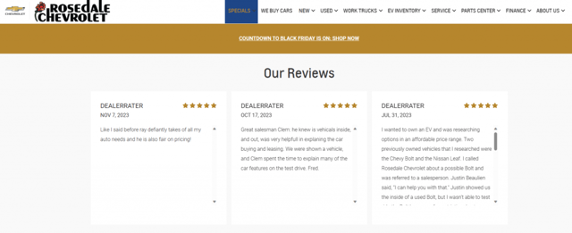 website reviews plugin example